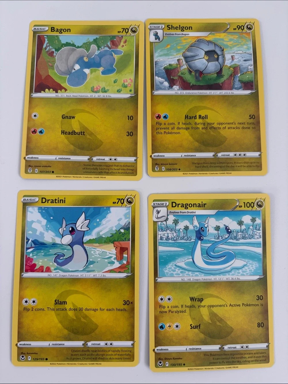 🐉 Dragon Pokémon Card Lot | Dratini Gible Bagon Dreepy Applin ✨5/$25✨